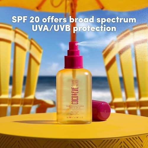 Coco & Eve Tan Boosting Anti-Aging Body Oil SPF20 - Tanning Accelerator Spray, UVA UVB Sun Protection | Moisturizing Outdoor Bronzing Enhancer with Natural Ingredients, Antioxidants (5.07 Fl Oz) thumbnail 5