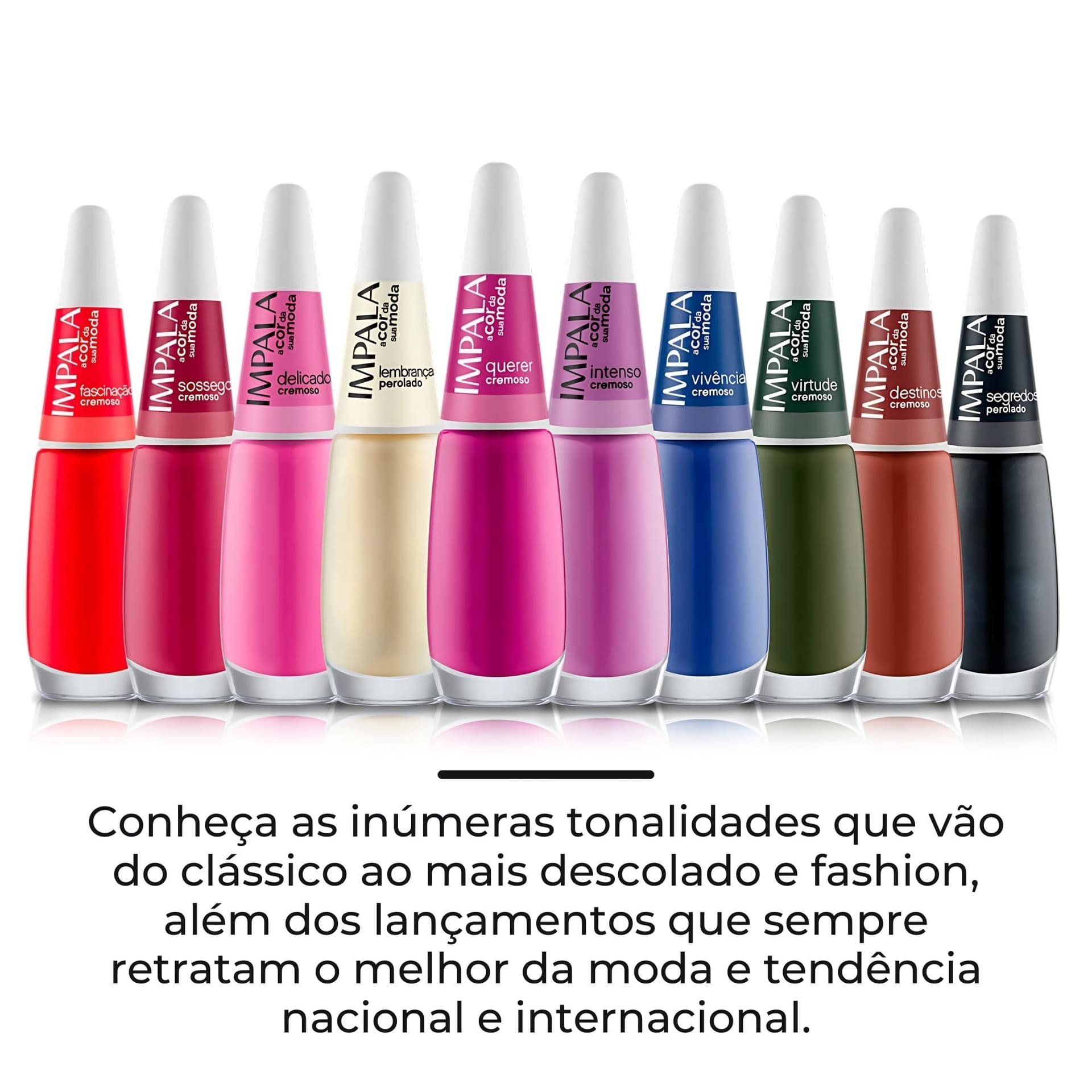 Kit 4 Esmaltes Impala Tons Pasteis Lilás Roxo Verde Azul Esmalte Unhas thumbnail 7