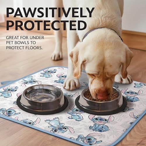Disney Dish Drying Mats for Kitchen Counter (2 Pack) – 16" x 18" Absorbent Kitchen Drying Mats for Dishes – Fast-Drying, Machine Washable Dish Mats – Mickey & Minnie, Winnie the Pooh, & Stitch thumbnail 5