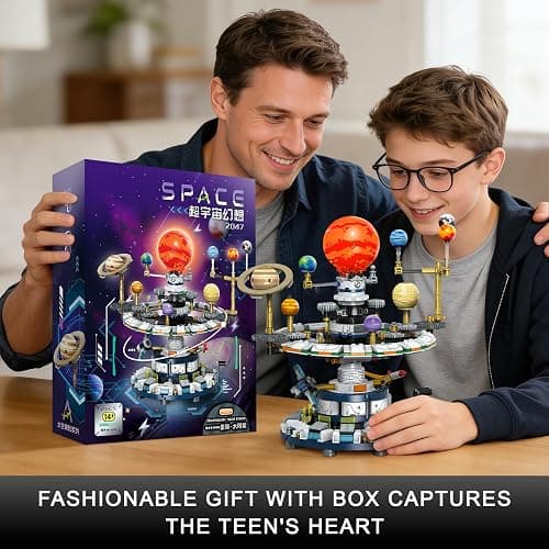 Loyratche Rotatable Solar System Building Set, Space Exploration Building Blocks Set, Solar System Toys for Birthday for Teens Ages 14+ (963pcs) thumbnail 8
