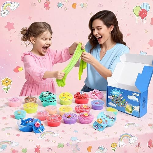 15Pack Butter Slime Kit with Scented DIY Slime for Girls and Boys, Super Soft, Non-Sticky Stress Relief Toy, Party Favors and Birthday Gift thumbnail 2