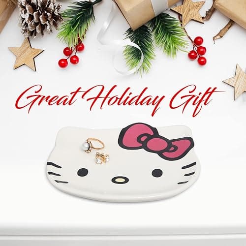 Hello Kitty Earring Ring Trinket Holder - Ceramic Trinket Dish thumbnail 7