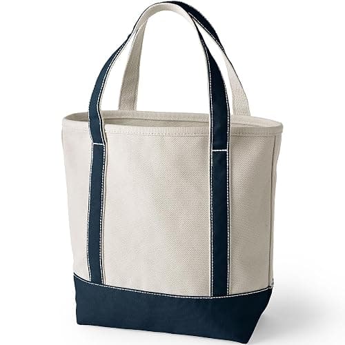Lands' End Pre-Monogrammed Letter Canvas Tote Bag thumbnail 3