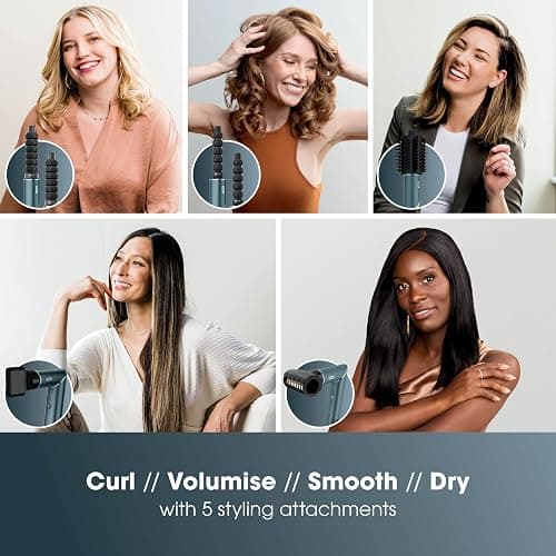 Shark FlexStyle 5-in-1 Air Styler & Hair Dryer, Auto-Wrap Curlers, FrizzFighter Finishing Tool, Oval Brush, Concentrator, Clips & Storage Bag, No Heat Damage HD456TLUK thumbnail 12