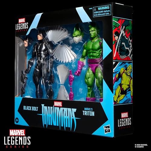 Marvel Legends Series Inhumans Black Bolt & Triton Two-Pack, 2 Fantastic Four Comics-Inspired Collectible 6-Inch Scale Action Figures thumbnail 15