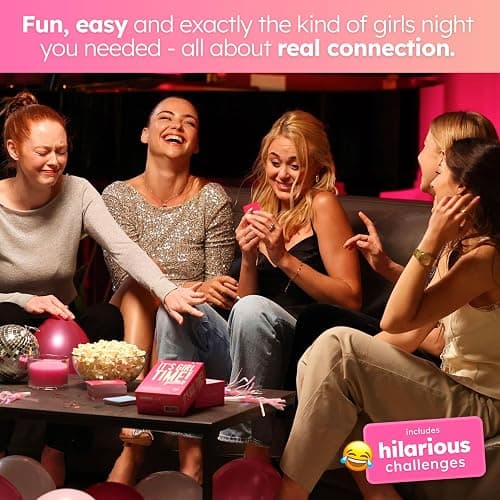 ⭐️ It’s Girl Time - Girls Night Card Game for Bachelorette, Galentines or Ladies Night - 240 Sweet & Sassy Questions with Challenges - Fun Party Game for Adults & Teens thumbnail 4