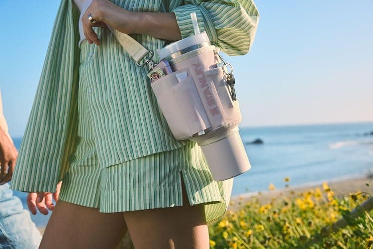 STANLEY All Day Quencher Carry All for 40 oz Tumbler with Handle | Crossbody Bag with Phone Holder Pocket, Card Sleeve & Detachable Strap | Water Bottle Carrier Bag | BPA-Free | thumbnail 8