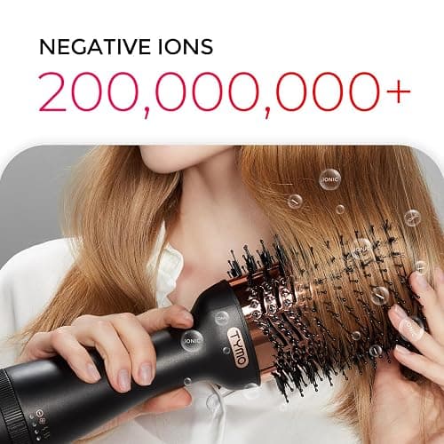TYMO Hair Dryer Brush Blow Dryer Brush in One, 4 in 1 Ionic Hairdryer and Styler Volumizer with Oval Titanium Barrel, Hot Air Straightener for Smooth Frizz-Free Blowout, Gold thumbnail 3