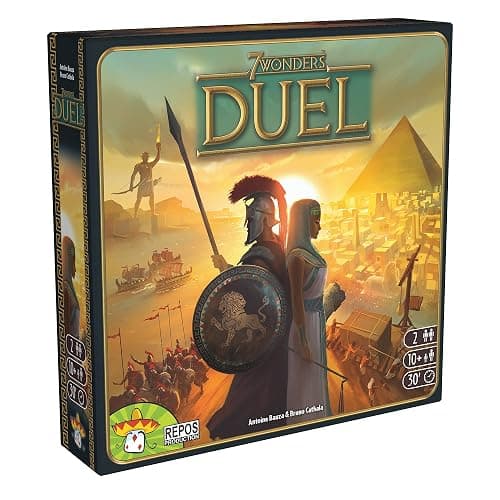 7 Wonders - Duel (English) - Board Games - Strategy/Civilization - Games for Family - Ages 10+ - 2 Players - 30 to 45 Minute Playtime - Made by Asmodee - Image 1