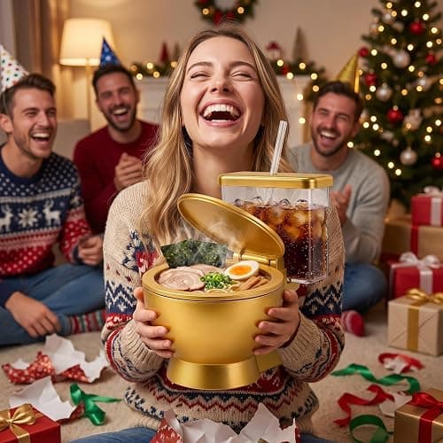 Novelty ramen throne Soup Bowl,Funny Toilet Shaped Bowl with Removable Inner thumbnail 2