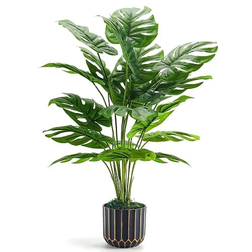 Der Rose Plantes Artificielles Interieur Monstera en Pot,71cm Fausse Plante Idéal pour la Décoration de Salon, Chambre, Bureau et Jardin(1 Pot) - Image 1