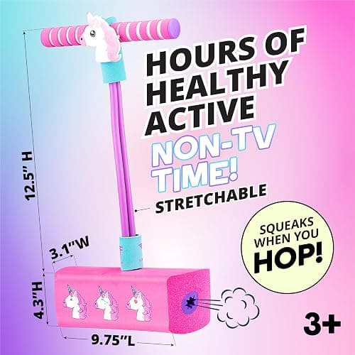 Flybar My First Foam Pogo Jumper for Kids Fun and Safe Pogo Stick for Toddlers, Durable Foam and Bungee Jumper for Ages 3 and up, Supports up to 250lbs thumbnail 4