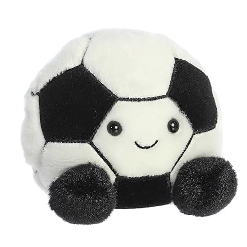 Aurora® Adorable Palm Pals™ Striker Soccerball™ Stuffed Animal - Fun Collectible Plush for Kids and Adult Collectors - Perfect for Decorating Rooms and Birthday Gifts - Black 4 Inches thumbnail 2