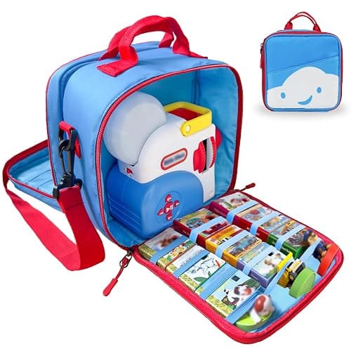 amiumuca Carrying Case Compatible with Little Tikes Story Dream Machine Books Starter Set,Kids Toys Storage Case for Little Tikes for Storybook, Audio Play, Character,with Handle and Shoulder Strap - Image 1