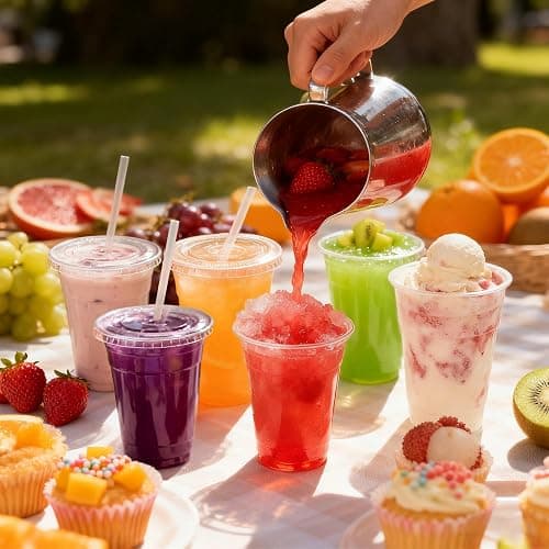 100 Pack 16 oz Plastic Cups with Lids and Straws, Clear Disposable Plastic Cups, Heavy Duty Iced Coffee Cups with Leak-Resistant Lids, Cold Drink Cups for Smoothies, Juice, Soda & Party To Go thumbnail 8