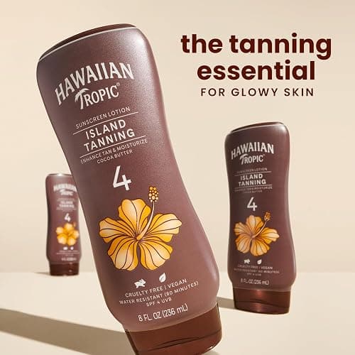 Hawaiian Tropic Island Tanning Lotion, SPF 4, Twin Pack thumbnail 3