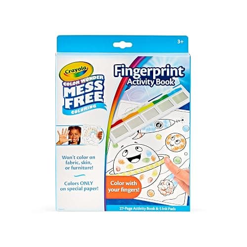 Crayola Color Wonder Mess Free Fingerprint Ink Painting Activity Set, Toddler Finger Painting Alternative, Stocking Stuffers for Kids, Holiday Gifts thumbnail 3