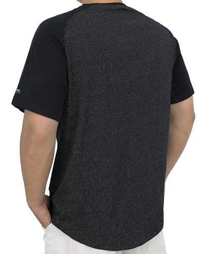 BOCOMAL Non FR - Men's Breathable Mesh Work Shirts Crewneck Relaxed Fit | 5.5oz Stretch-Cotton, EX-Soft, Breathable, Chest Pocket, Lightweight Workwear - Image 1