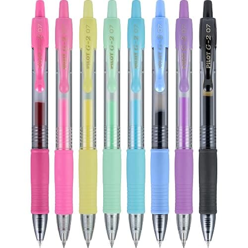 Pilot G2 Premium Gel Pens, Gel Roller Pens, Fine Point 0.7 mm Assorted Colors Pack of 8 thumbnail 7
