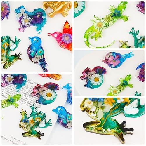 Pulcher Resin Molds, 16 Marine Terrestrial Amphibious Animals Keychain Making Silicone Mold for Epoxy Resin Casting Craft DIY Pendants Ornaments Decoration Gift thumbnail 9