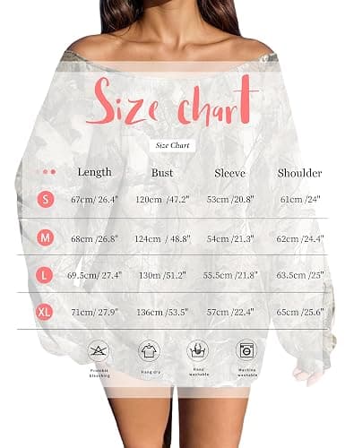 Navonta Womens Camo Off Shoulder Sweatshirt Oversized Graphic Maple Leaf Print Fleece Long Sleeve Trendy Pullover Hoodie thumbnail 3