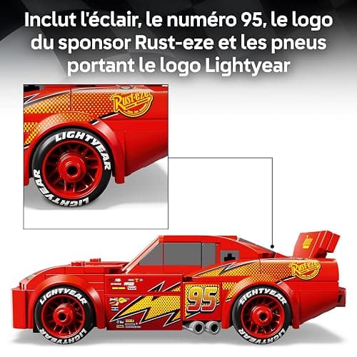 LEGO Speed Champions | Flash McQueen - Jouet Voiture de Course - Maquette Collector - Cadeau Disney pour Garçon ou Fille dès 9 Ans & Fans du Film Cars de Pixar 77255 thumbnail 6