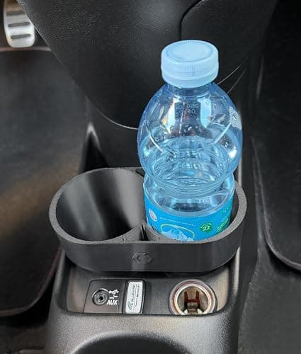Ricreo for Abarth 500/595 and Fiat 500 Extension Holder - Anti-Fall Solution and Smartphone Holder, Extended Drink Holder, 500 Items Organizer thumbnail 4