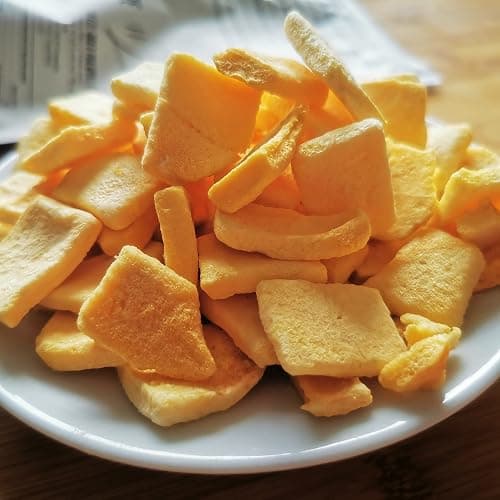 Freeze Dried Mango Chunks | Pure Natural Freeze Dried Fruits | GF Raw Vegan | Mill for Mango Powder or Eat as Dry Mango Dried Snack | Fresh Fruit Taste | Pure Dried Mangoes ZingyZoo (100g) thumbnail 4