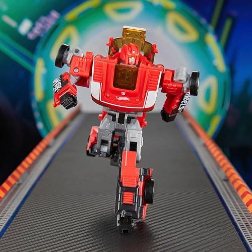 Transformers Collaborative Hot Wheels® x GT-Scorcher, Deluxe Class 5-Inch Robot Action Figure Converts to Racecar, Ages 8+ thumbnail 8