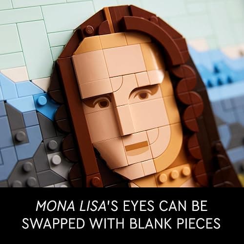 LEGO Art Mona Lisa Building Set - Leonardo da Vinci Wall Display, Ages 18+, DIY Crafts for Men and Women, Great for Puzzle Lovers, Birthday Gift Idea, Includes Detachable Frame - 31213 thumbnail 4