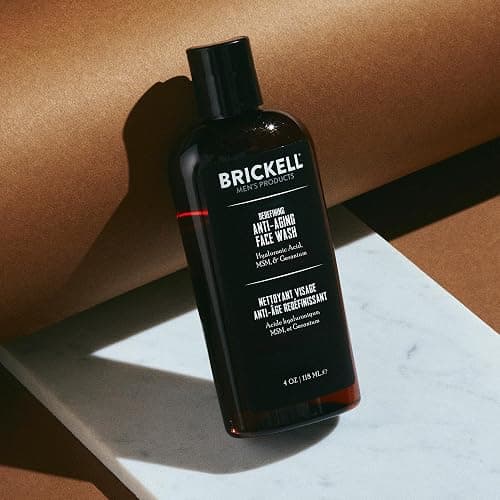 Brickell Men's Redefining Anti-Aging Face Wash For Men, Natural and Organic, Foaming Gel Face Wash Firms & Plumps Skin to Reduce Signs of Aging (Scented, 4 oz) thumbnail 2