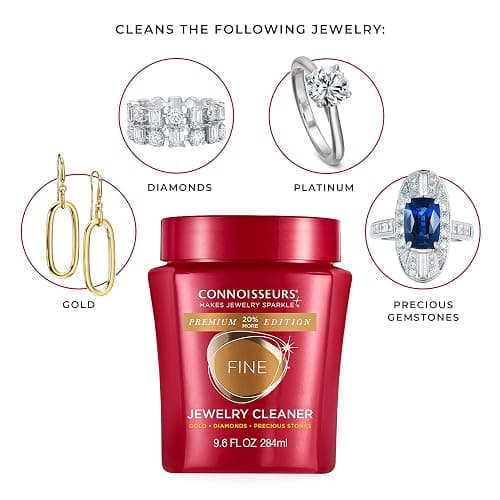 CONNOISSEURS Premium Edition Jewelry Cleaner, Value Size 9.6oz - Pick from Fine, Silver or Delicate Jewelry Cleaner thumbnail 4