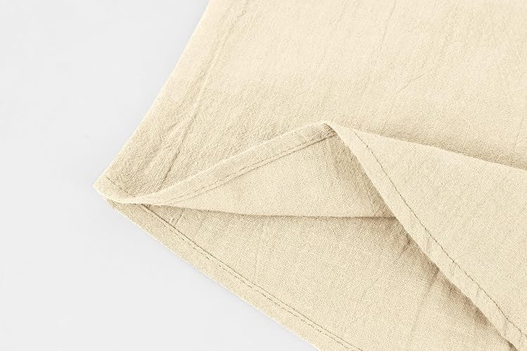 Ryannology Mens Linen Shirts Casual Cotton 3/4 Sleeve Regular-Fit Henley T-Shirt Summer Lightweight Beach Yoga Tops thumbnail 5