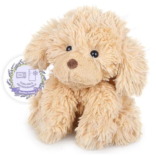 SuzziPals Heatable & Coolable Golden Retriever Stuffed Animal Heating Pad | Microwavable Dog Plush for Period Cramps, Lavender Scented, Stress Relief, Soft & Huggable, Bedtime Buddy, Great Gift - Image 1