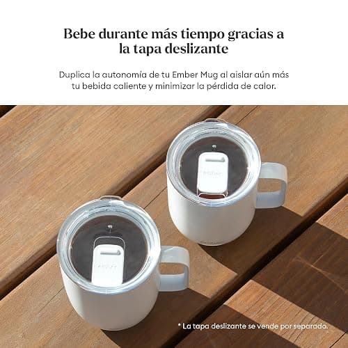 Taza Inteligente Ember 2 con Control de Temperatura: Taza de 295 ml con Calefacción, Pantalla LED Inteligente, Control por Aplicación, Batería Recargable de 1,5 h de Autonomía y Diseño Mejorado, Negra thumbnail 7