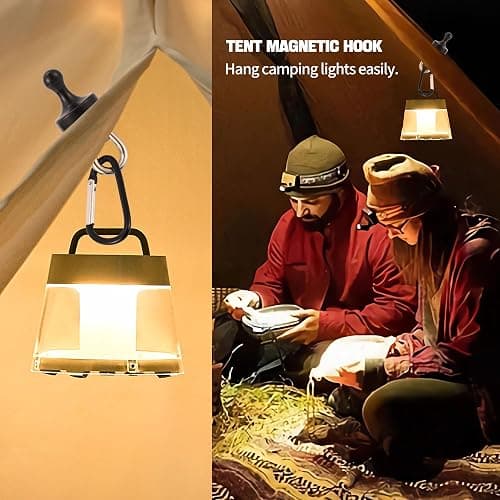 ECOSHIRE Magnetic Hooks for Canopy, Magnet Clip Hanger with Carabiner for Camping, Heavy Duty Earth Magnets, Cruise Hanging, Multifunctional Tent Canopy, Suitable Tents Swivel Snap thumbnail 6