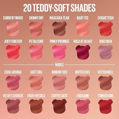 MAYBELLINE Super Stay Teddy Lip Tint, Long Lasting Matte Lipstick For Up To 12HR Wear, Skinnydip, 1 Count thumbnail 5