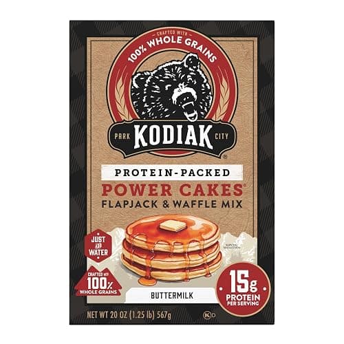 Kodiak Cakes Protein Pancake Power Cakes, Flapjack and Waffle Baking Mix, Buttermilk, 20 Oz, (Pack of 6) thumbnail 3