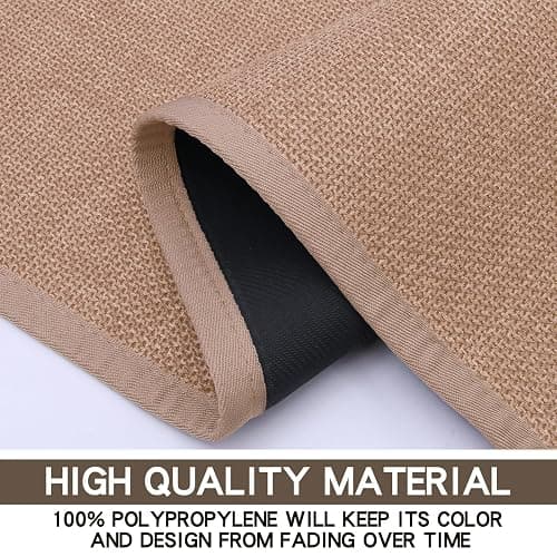 SUMLANS Kitchen Mat Set of 2 PCS, Cushioned Non Slip Rugs for Kitchen Floor, Absorbent Runner Comfort Standing Mats Washable for Kitchen, Office, Home (Camel, 17.3"x47"+17.3"x30") thumbnail 4