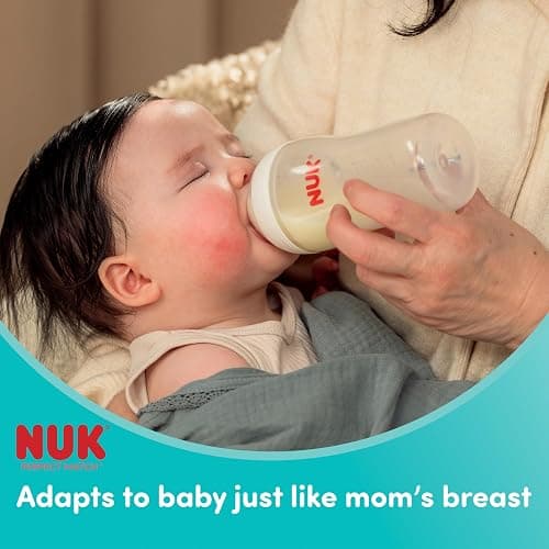 NUK Perfect Match Slow Flow 2-in-1 Natural and Anti-Colic Bottle, 5oz., 4 Pack, BPA Free thumbnail 3