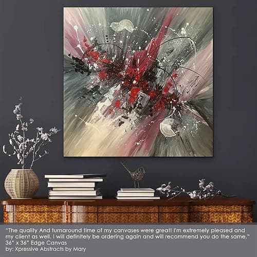 Creative Mark The Edge Deluxe Cotton 1-1/2" Deep Stretched Canvas for Painting, 11x14 Pack of 3, 14oz. Primed Weight, Universal Archival Priming, Medium Tooth, Hand-Stretched Canvas for Painters thumbnail 5