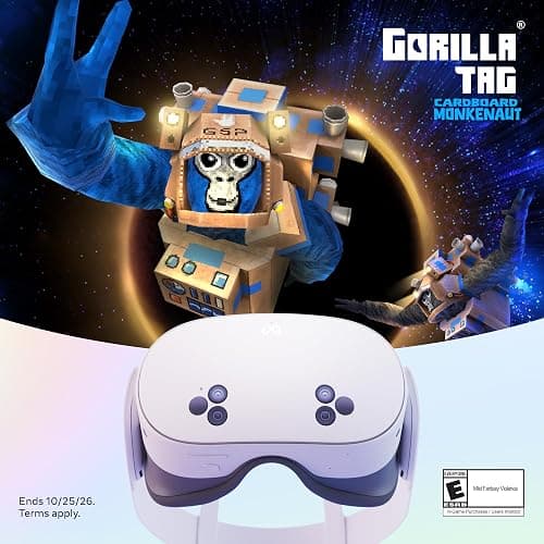 Meta Quest 3S 128GB | Virtual Reality — VR Headset — Gorilla Tag Bundle thumbnail 2