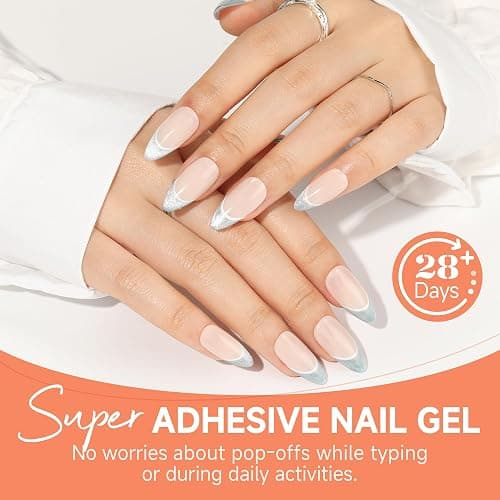 UNA GELLA Gel Nail Glue,30g U V/LED Lamp Required Super Strong Solid Nail Glue Gel 2pcs For Fake Acrylic Nails Tips Press Ons Extension Soak Off DIY Salon thumbnail 9