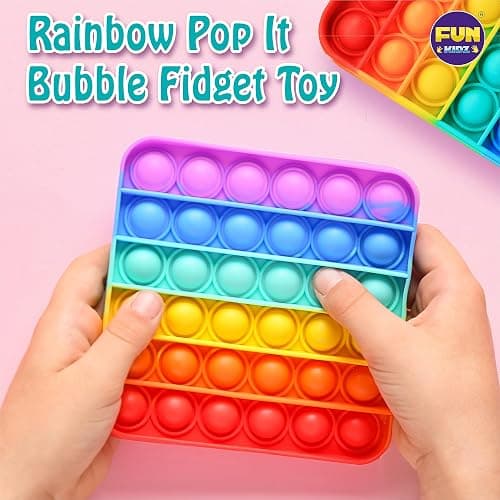 Fidget Box for Girls Boys, FunKidz Mystery Sensory Fidget Pack Toys for Stress Relief Kids Party Favors Gift Classroom Prizes Travel Camping with Portable Case thumbnail 7