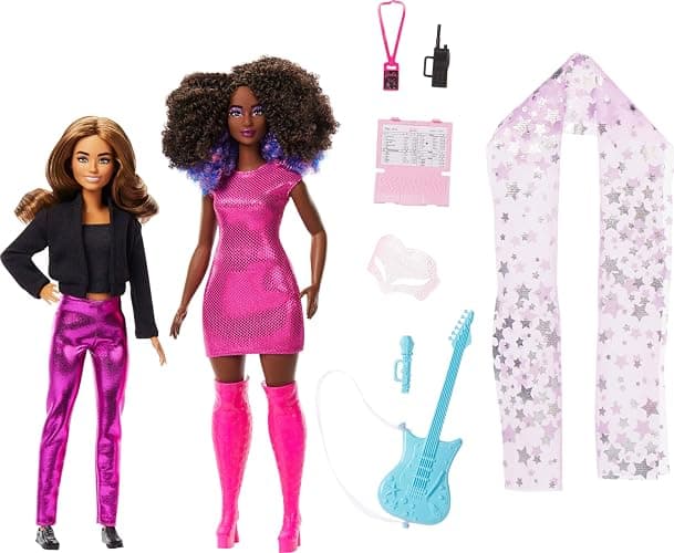 Barbie Careers Career of The Year 2 Dolls & Accessories with Music Star & Tour Manager in Removable Fashions thumbnail 5