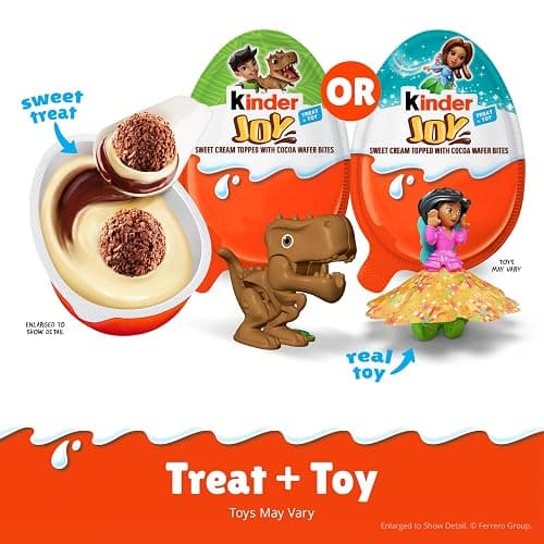 Kinder Joy Egg, Treat Plus Toy, Sweet Creams and Chocolatey Wafers, Individually Wrapped, 15-count, 10.5 oz thumbnail 5