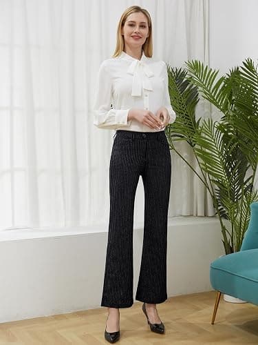 Tapata Women's 28''/30''/32''/34'' Stretchy Bootcut Dress Pants with Pockets Tall, Petite, Regular for Office Work Business thumbnail 3