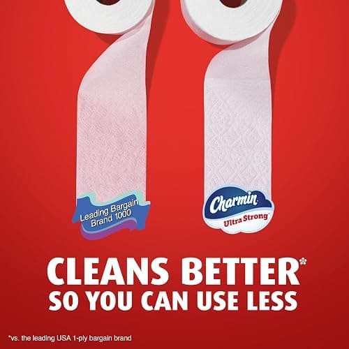 Charmin Ultra Strong Toilet Paper, 18 Mega XL Rolls = 108 Regular Rolls thumbnail 6