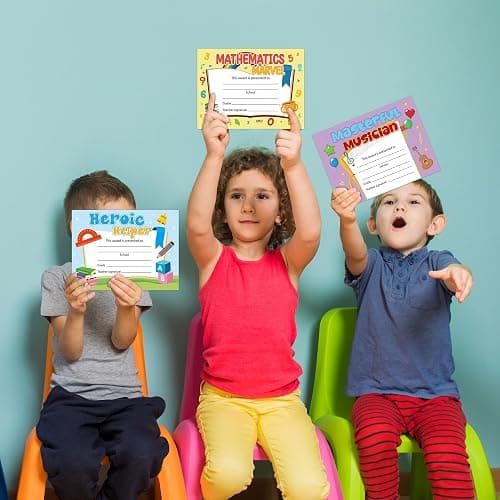 EYxsaxenk School Student Award Certificates - 60 Pcs Colorful End of School Year Superlatives Certificates Graduation Recognition Award Certificates of Achievement for Student Reward School Prizes thumbnail 5