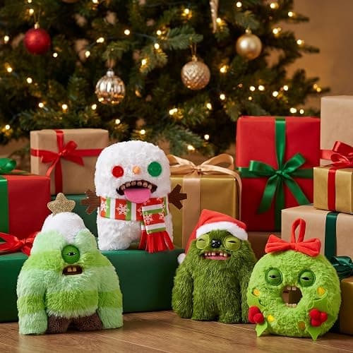 Fuggler Festive Fuggs 9 Inch Series 2 Plush (Sasquinch) de ZURU | Divertido monstruo feo con dientes caracteristicos, peluche coleccionable suave y abrazable, para fans y coleccionistas thumbnail 5